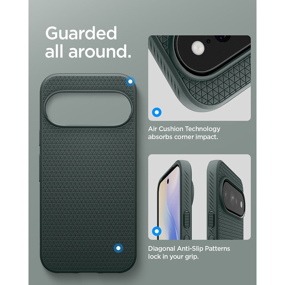 Spigen Google Pixel 11 Pro XL Skal Liquid Air MagFit Abyss Green