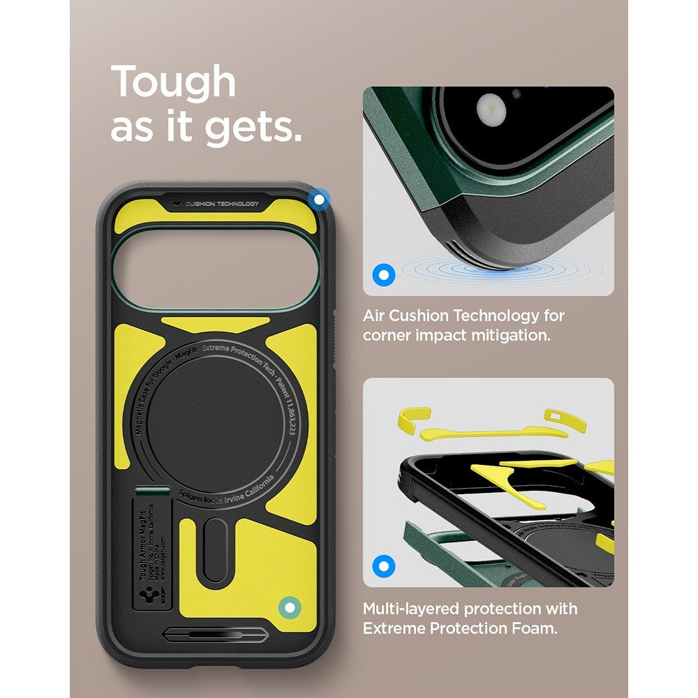 Spigen Google Pixel 11 Pro XL Skal Tough Armor MagFit Abyss Green