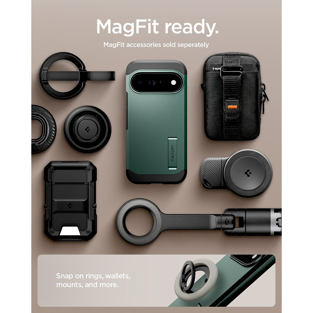 Spigen Google Pixel 11 Pro XL Skal Tough Armor MagFit Abyss Green