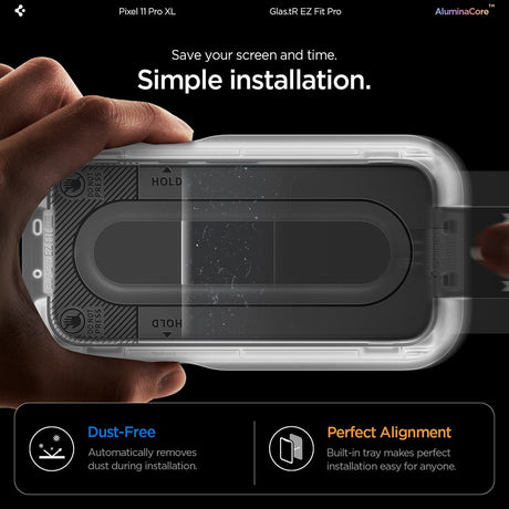 Spigen Google Pixel 11 Pro XL Skærmbeskytter GLAS.tR EZ Fit Pro 2-pak