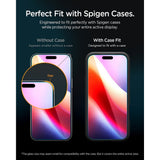 Spigen iPhone 16 Pro/17/17 Pro/18 Pro Skærmbeskytter Glas.tR EZ Fit Pro 2-pak