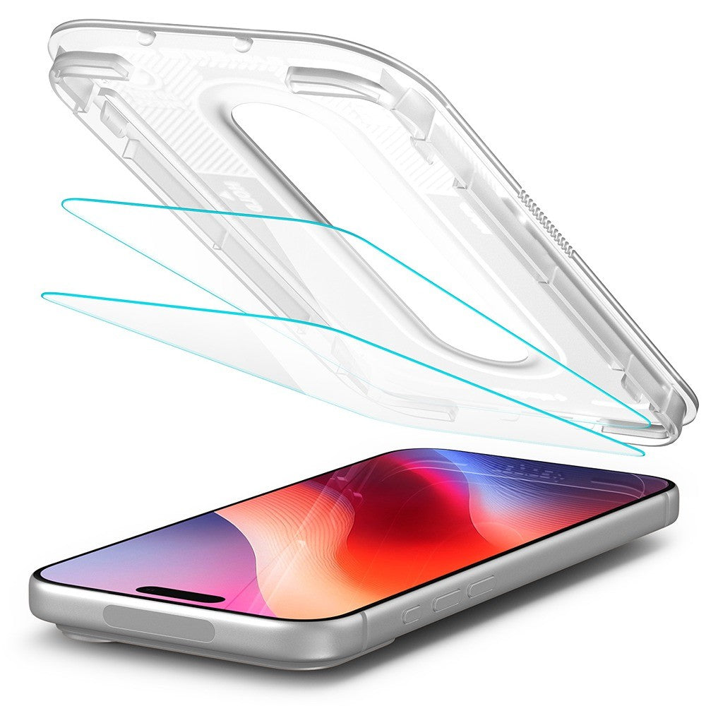 Spigen iPhone 16 Pro Max/17 Pro Max/18 Pro Max Skærmbeskytter Glas.tR EZ Fit Pro 2-pak