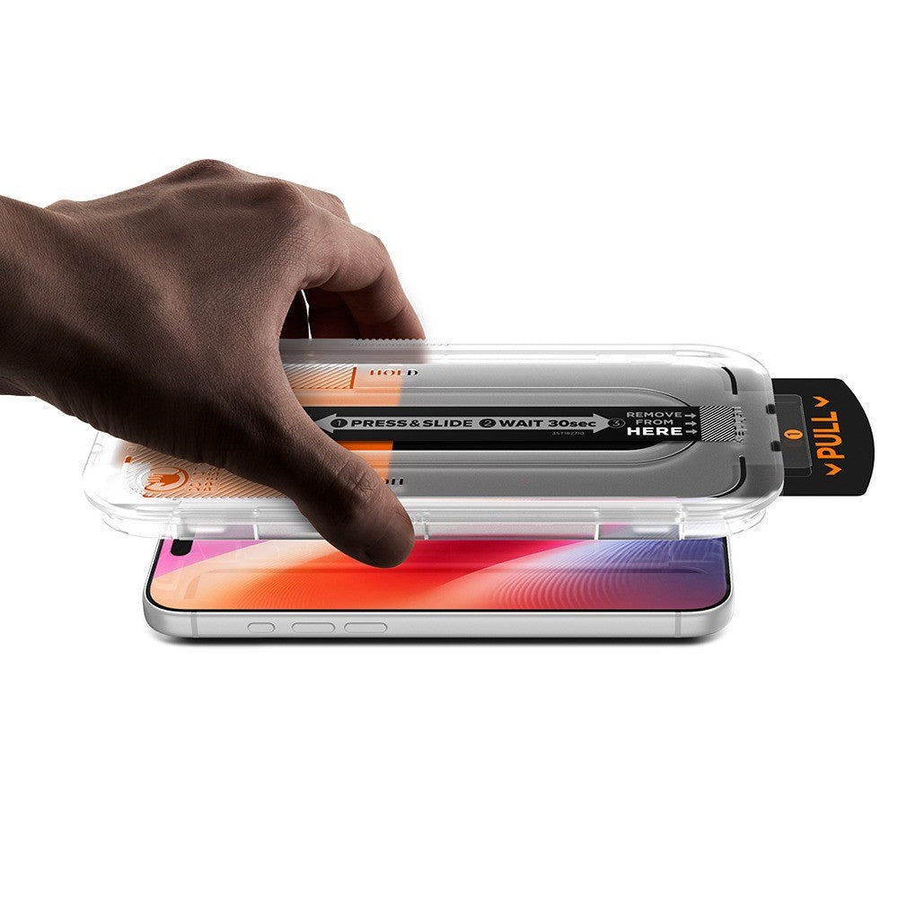 Spigen iPhone 16 Pro Max/17 Pro Max/18 Pro Max Skærmbeskytter Glas.tR EZ Fit Pro 2-pak