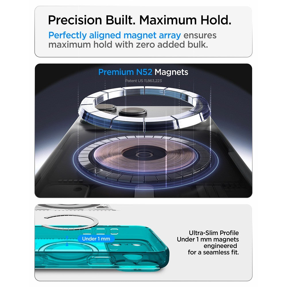 Spigen iPhone 17 Pro/iPhone 18 Pro Cover Classic C1 MagFit Bondi Blue