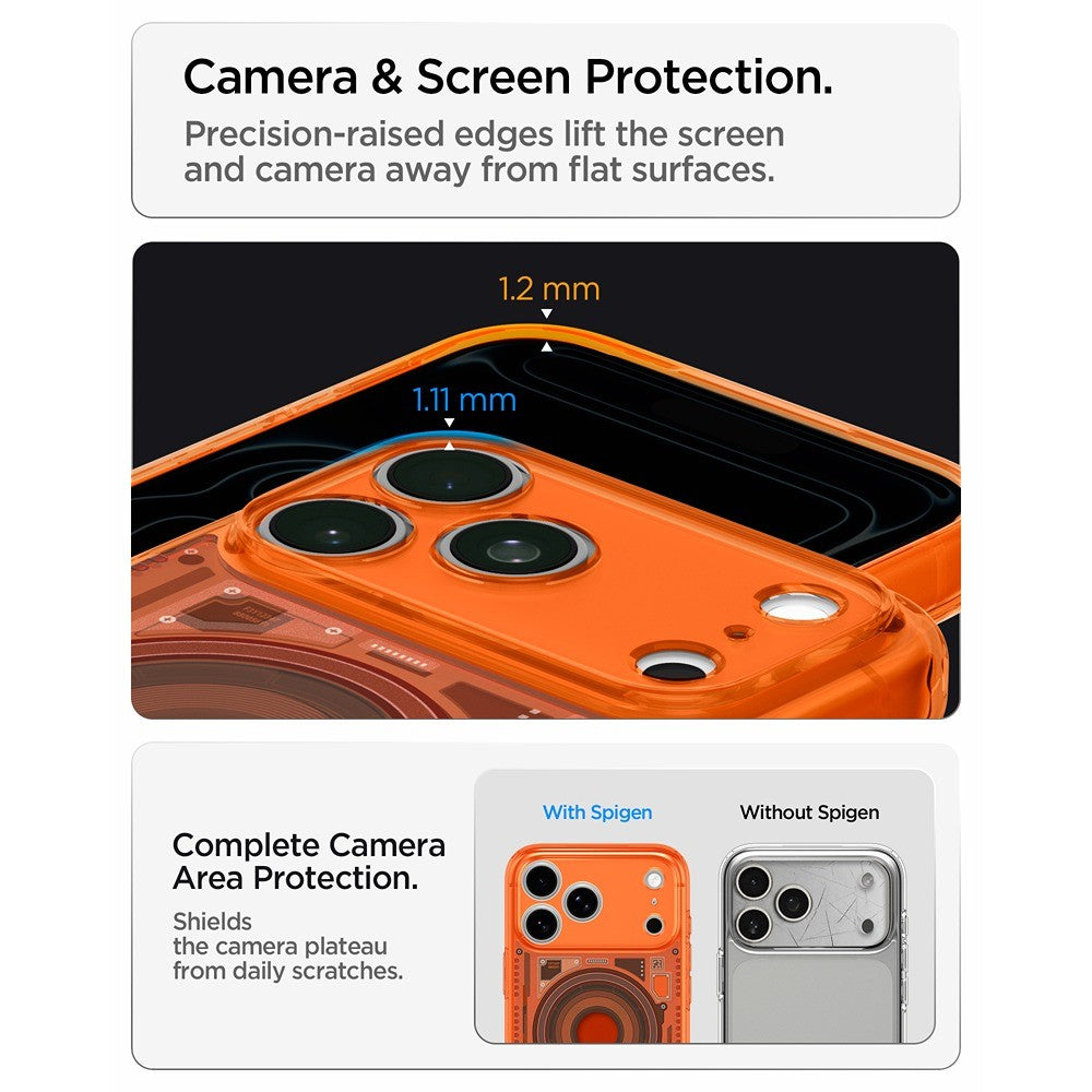 Spigen iPhone 17 Pro/iPhone 18 Pro Cover Classic C1 MagFit Tangerine