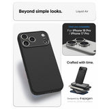 Spigen iPhone 17 Pro/iPhone 18 Pro Cover Liquid Air Matte Black