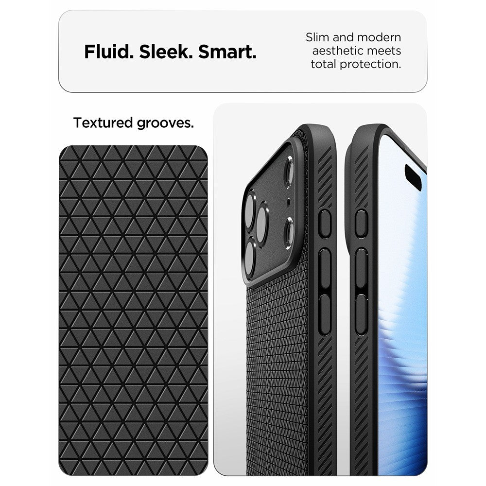 Spigen iPhone 17 Pro/iPhone 18 Pro Cover Liquid Air Matte Black