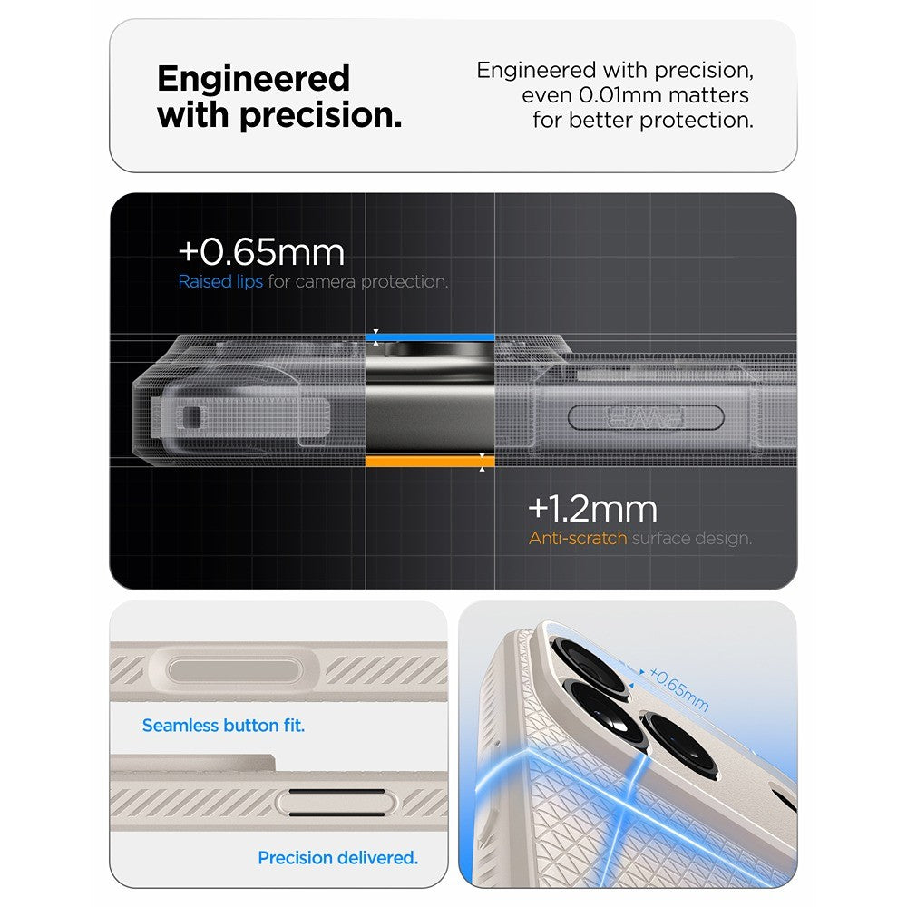 Spigen iPhone 17 Pro/iPhone 18 Pro Cover Liquid Air Natural Titan
