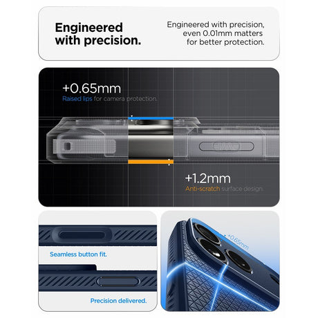 Spigen iPhone 17 Pro/iPhone 18 Pro Cover Liquid Air Navy Blue