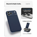 Spigen iPhone 17 Pro/iPhone 18 Pro Cover Liquid Air Navy Blue