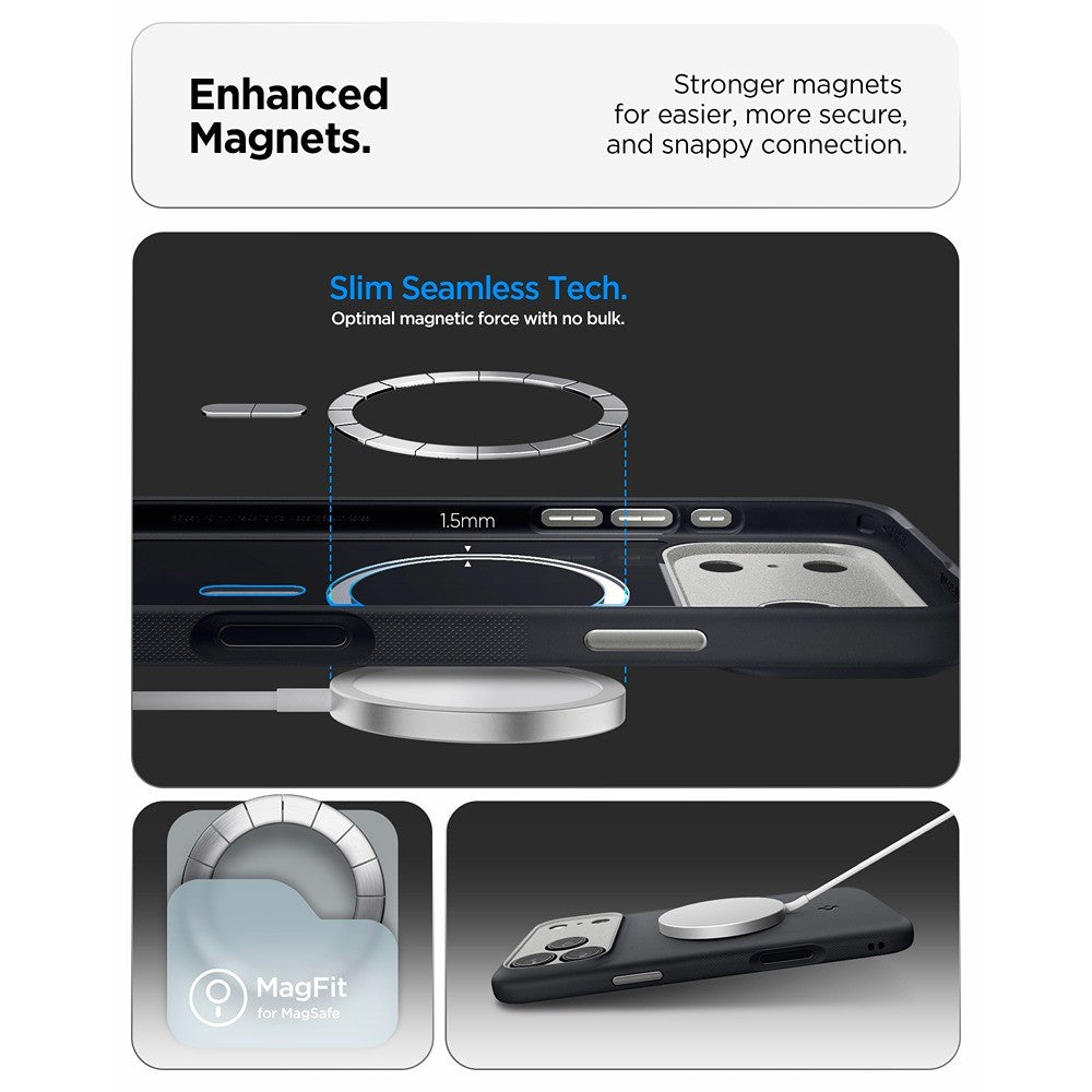 Spigen iPhone 17 Pro/iPhone 18 Pro Cover Nano Pop MagFit Black Sesame
