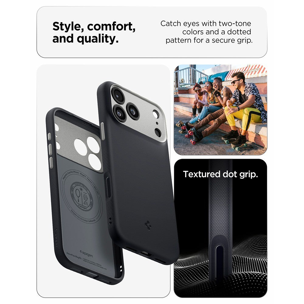 Spigen iPhone 17 Pro/iPhone 18 Pro Cover Nano Pop MagFit Black Sesame
