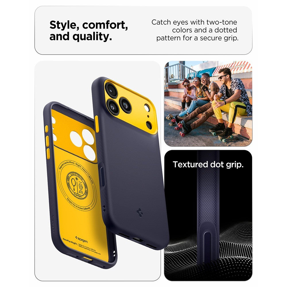 Spigen iPhone 17 Pro/iPhone 18 Pro Cover Nano Pop MagFit Blueberry Navy