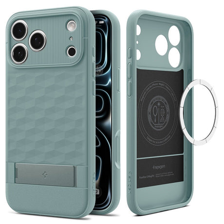 Spigen iPhone 17 Pro/iPhone 18 Pro Cover Parallax S MagFit Salviegrøn