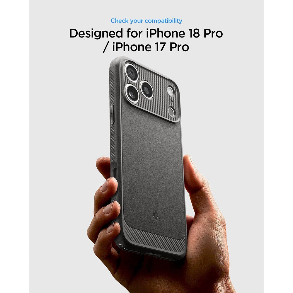 Spigen iPhone 17 Pro/iPhone 18 Pro Cover Rugged Armor MagFit Grå