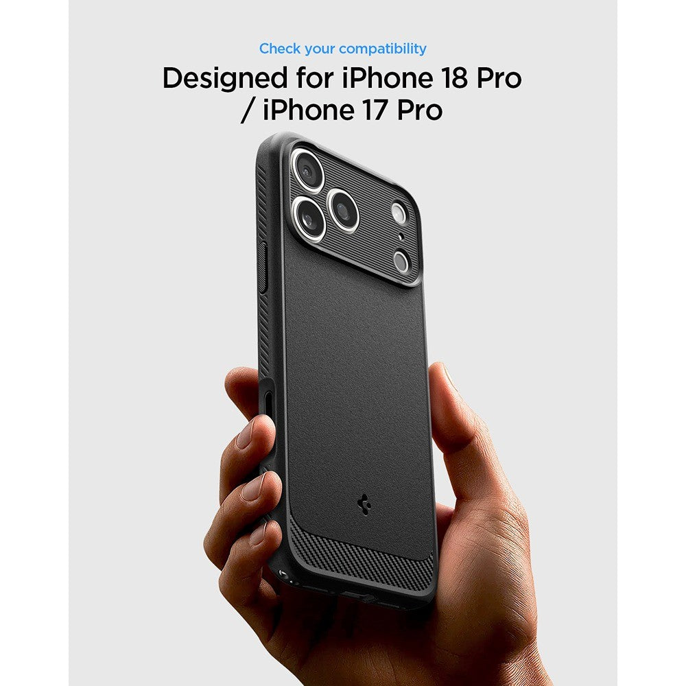 Spigen iPhone 17 Pro/iPhone 18 Pro Cover Rugged Armor MagFit Matte Black