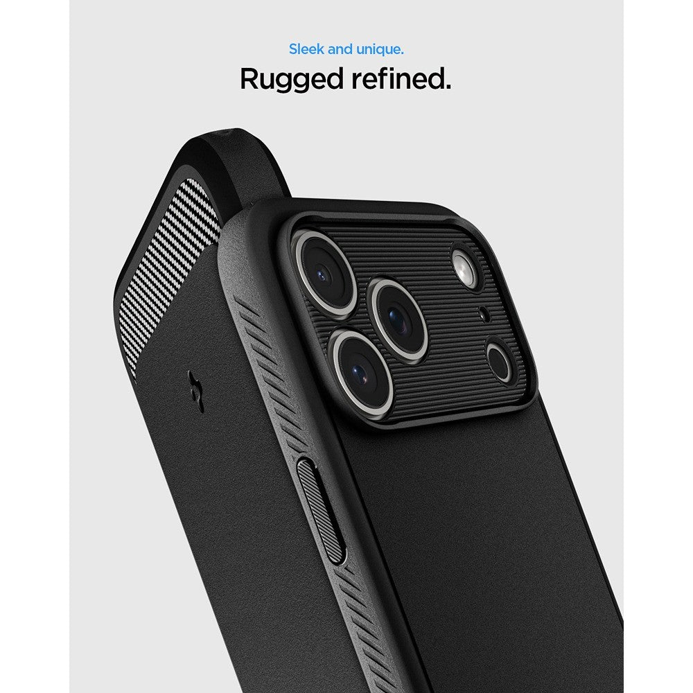 Spigen iPhone 17 Pro/iPhone 18 Pro Cover Rugged Armor MagFit Matte Black