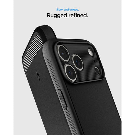 Spigen iPhone 17 Pro/iPhone 18 Pro Cover Rugged Armor MagFit Matte Black