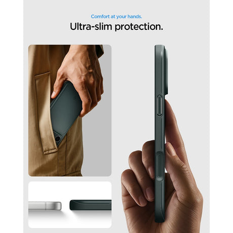 Spigen iPhone 17 Pro/iPhone 18 Pro Cover Thin Fit MagFit Abyss Green