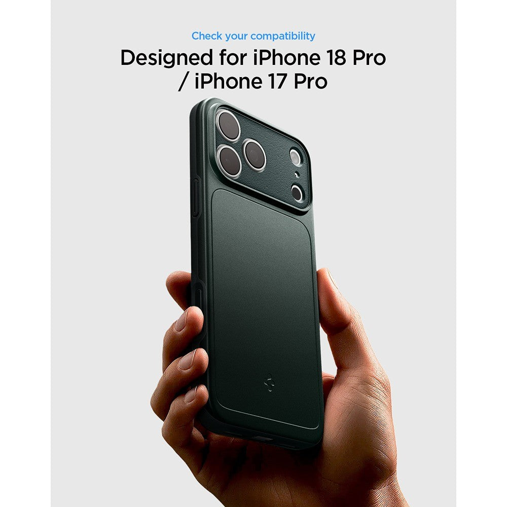 Spigen iPhone 17 Pro/iPhone 18 Pro Cover Thin Fit MagFit Abyss Green