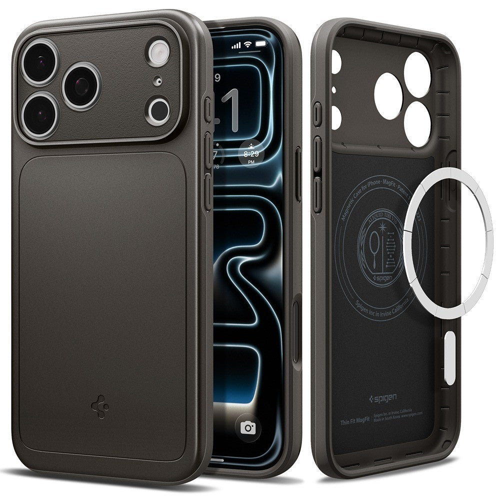 Spigen iPhone 17 Pro/iPhone 18 Pro Cover Thin Fit MagFit Gunmetal
