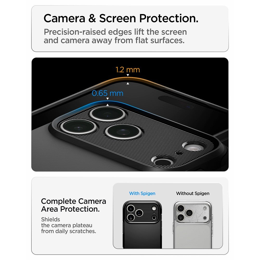 Spigen iPhone 17 Pro/iPhone 18 Pro Cover Tough Armor T MagFit Sort