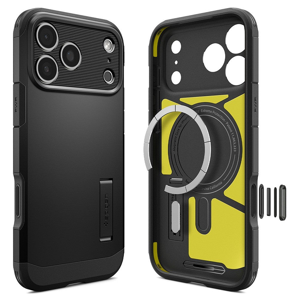 Spigen iPhone 17 Pro/iPhone 18 Pro Cover Tough Armor T MagFit Sort