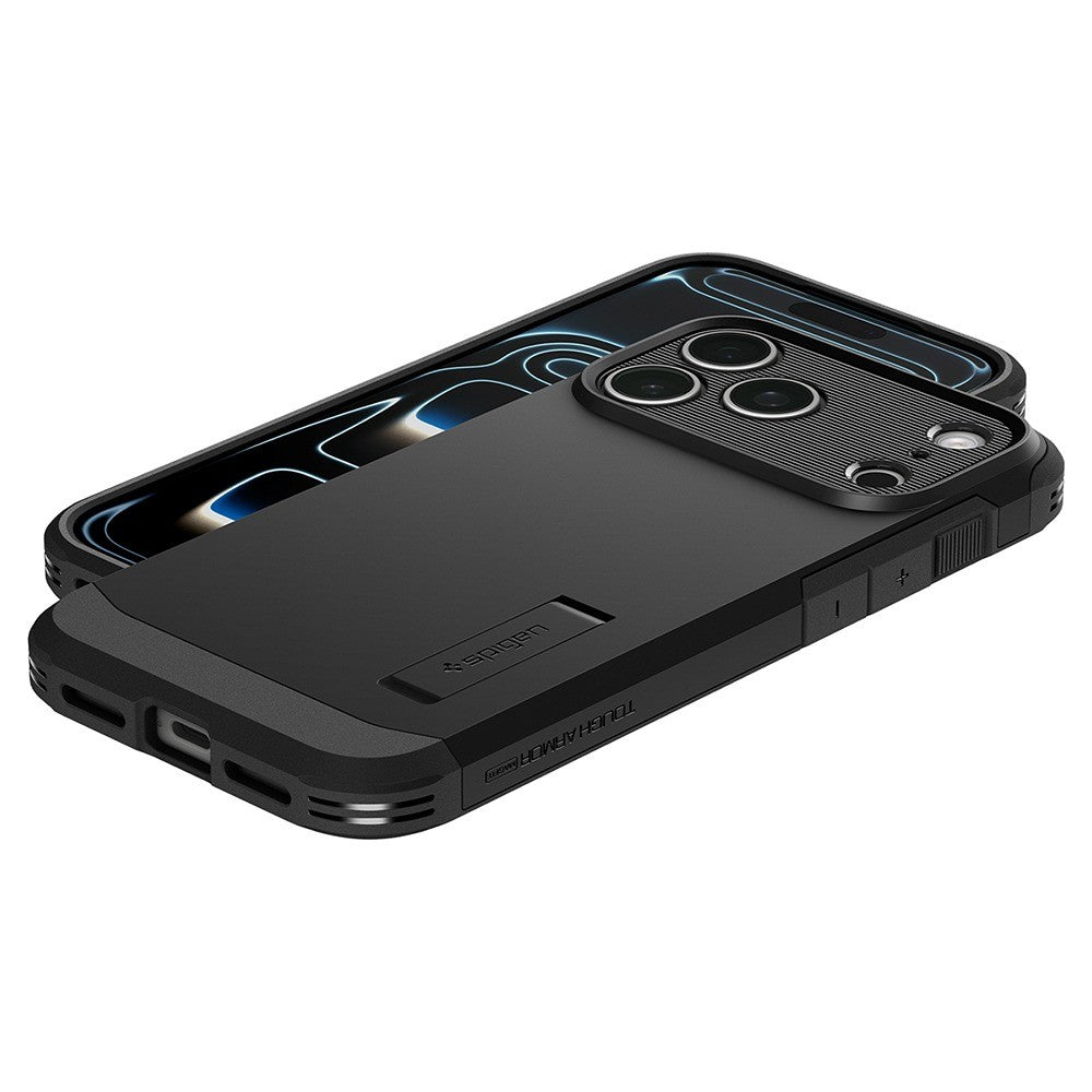 Spigen iPhone 17 Pro/iPhone 18 Pro Cover Tough Armor T MagFit Sort