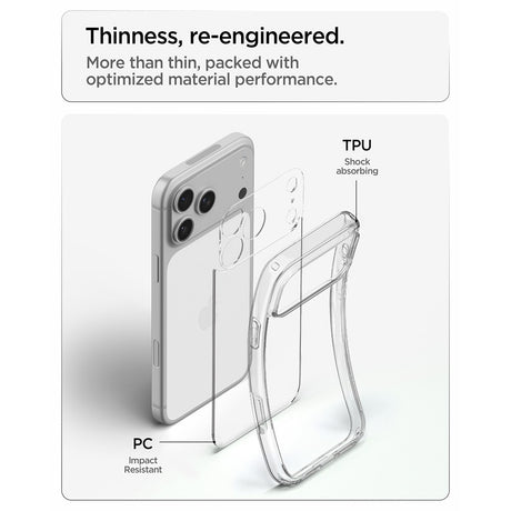 Spigen iPhone 17 Pro/iPhone 18 Pro Cover Ultra Hybrid Crystal Clear