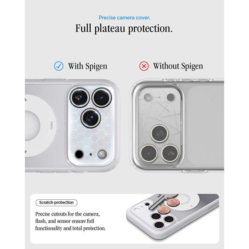 Spigen iPhone 17 Pro/iPhone 18 Pro Cover Ultra Hybrid MagFit Classic Sølv