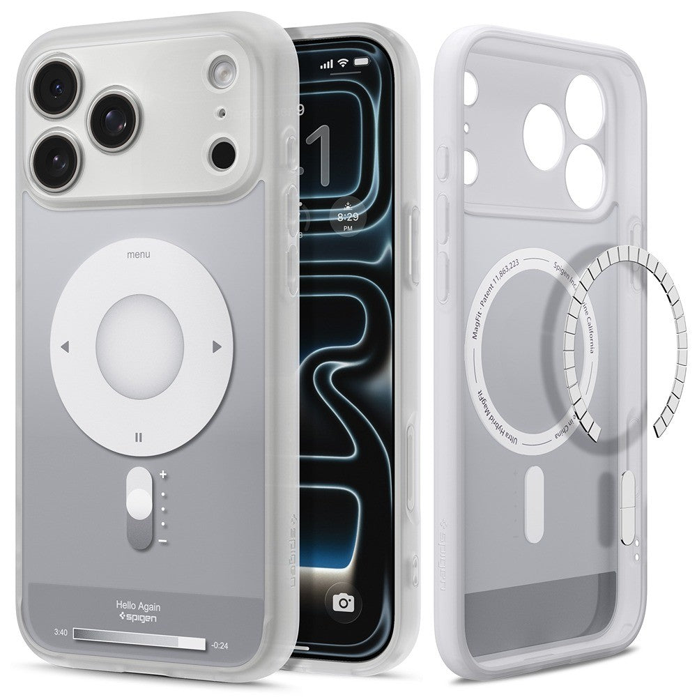 Spigen iPhone 17 Pro/iPhone 18 Pro Cover Ultra Hybrid MagFit Classic Sølv