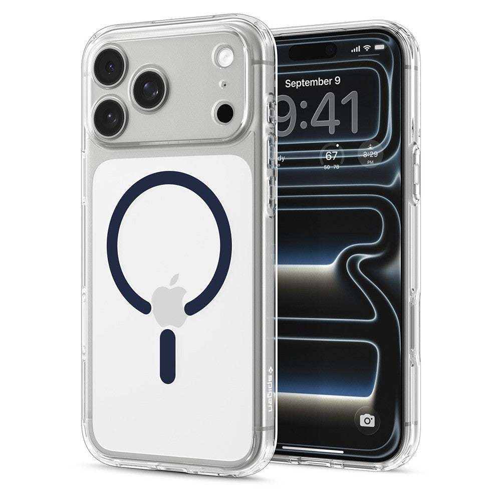 Spigen iPhone 17 Pro/iPhone 18 Pro Cover Ultra Hybrid MagFit Clear Deep Blue