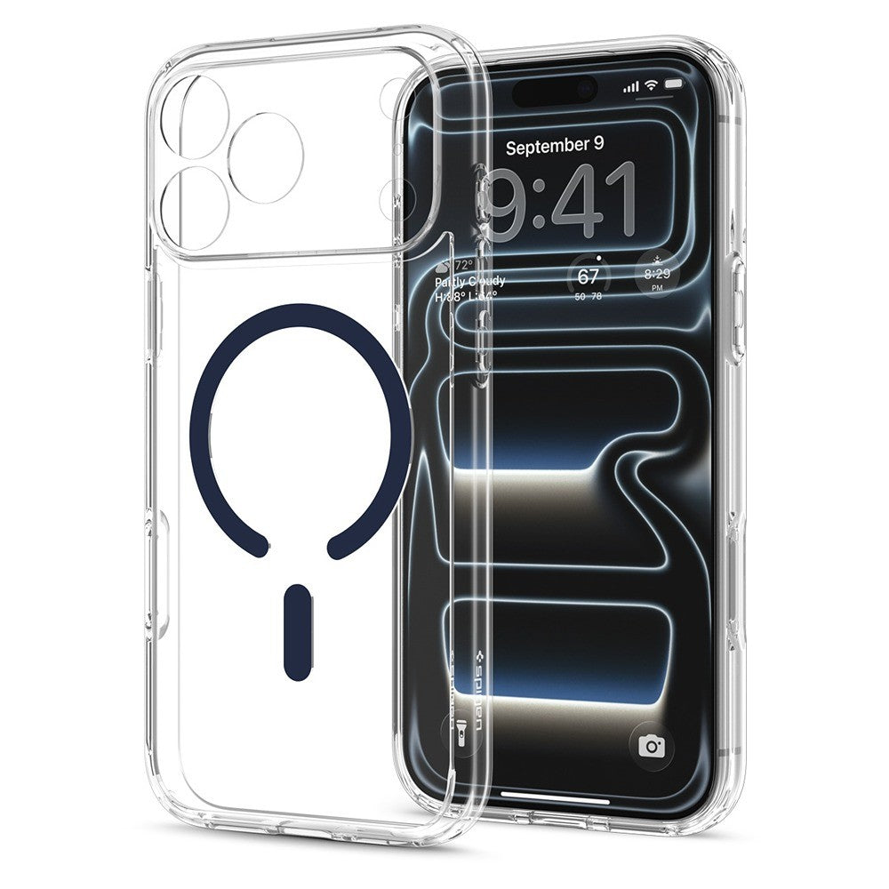 Spigen iPhone 17 Pro/iPhone 18 Pro Cover Ultra Hybrid MagFit Clear Deep Blue