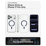 Spigen iPhone 17 Pro/iPhone 18 Pro Cover Ultra Hybrid MagFit Clear Deep Blue