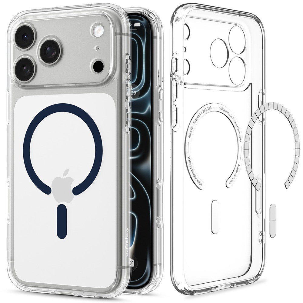 Spigen iPhone 17 Pro/iPhone 18 Pro Cover Ultra Hybrid MagFit Clear Deep Blue