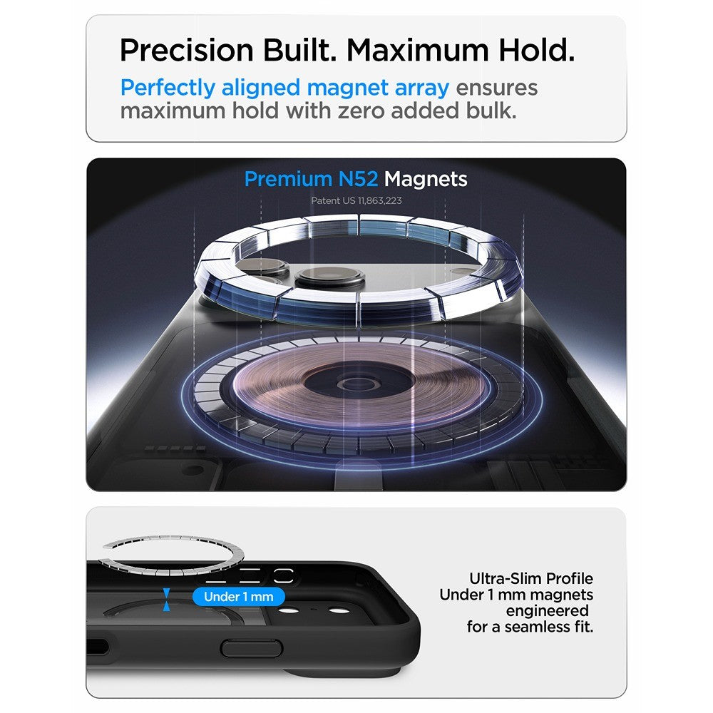 Spigen iPhone 17 Pro/iPhone 18 Pro Cover Ultra Hybrid MagFit Frost Black