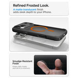 Spigen iPhone 17 Pro/iPhone 18 Pro Cover Ultra Hybrid MagFit Frost Black Orange