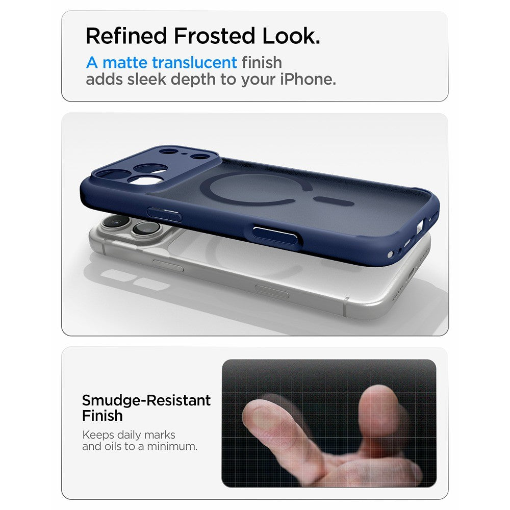 Spigen iPhone 17 Pro/iPhone 18 Pro Cover Ultra Hybrid MagFit Frost Deep Blue
