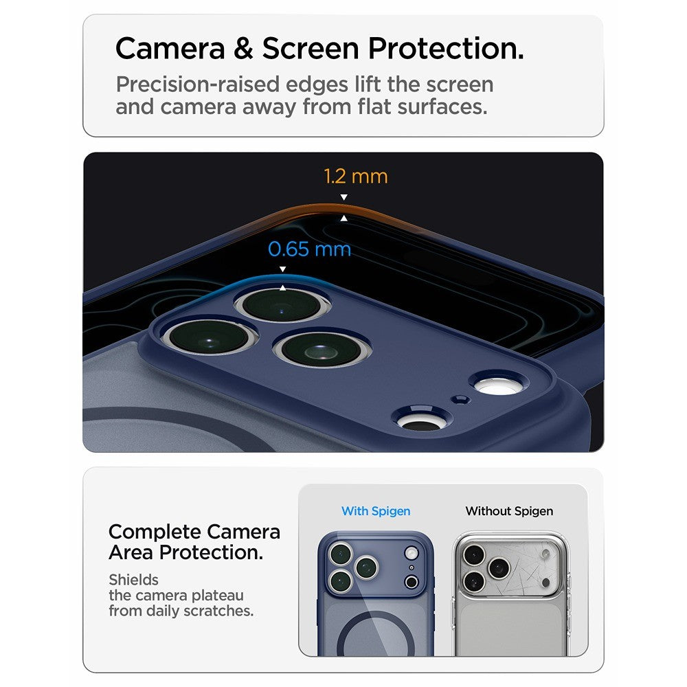 Spigen iPhone 17 Pro/iPhone 18 Pro Cover Ultra Hybrid MagFit Frost Deep Blue