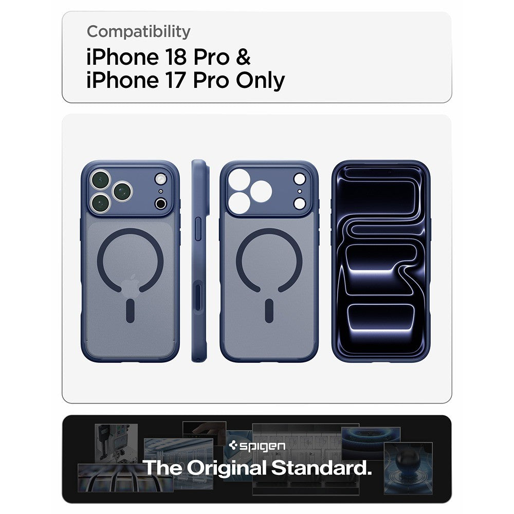 Spigen iPhone 17 Pro/iPhone 18 Pro Cover Ultra Hybrid MagFit Frost Deep Blue