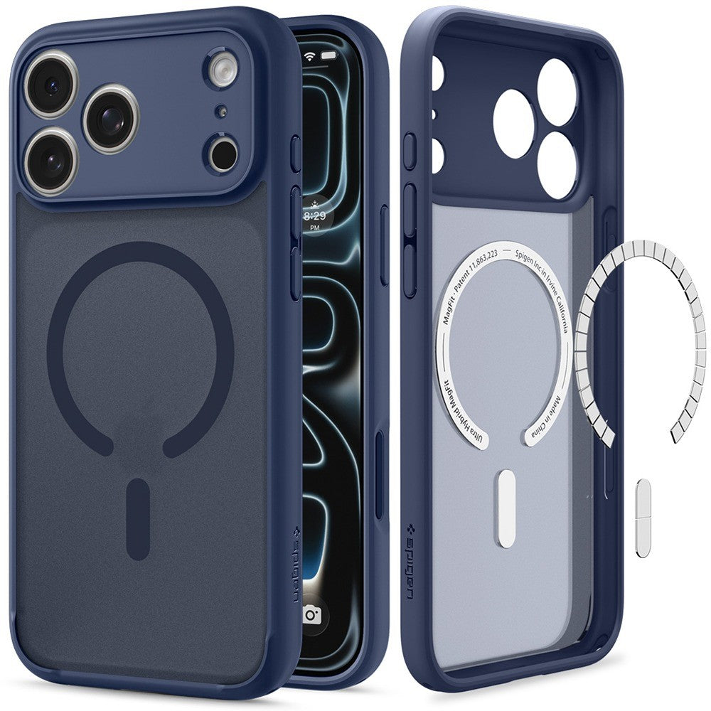 Spigen iPhone 17 Pro/iPhone 18 Pro Cover Ultra Hybrid MagFit Frost Deep Blue