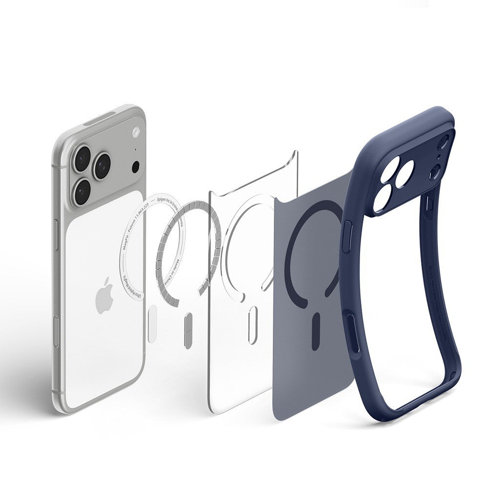Spigen iPhone 17 Pro/iPhone 18 Pro Cover Ultra Hybrid MagFit Frost Deep Blue