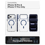 Spigen iPhone 17 Pro/iPhone 18 Pro Cover Ultra Hybrid Optik S MagFit Clear Deep Blue