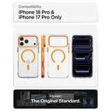 Spigen iPhone 17 Pro/iPhone 18 Pro Cover Ultra Hybrid Optik S MagFit Clear Orange