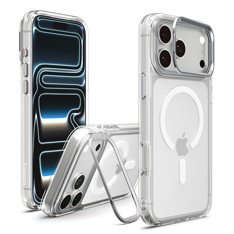 Spigen iPhone 17 Pro/iPhone 18 Pro Cover Ultra Hybrid Optik S MagFit Clear Sølv