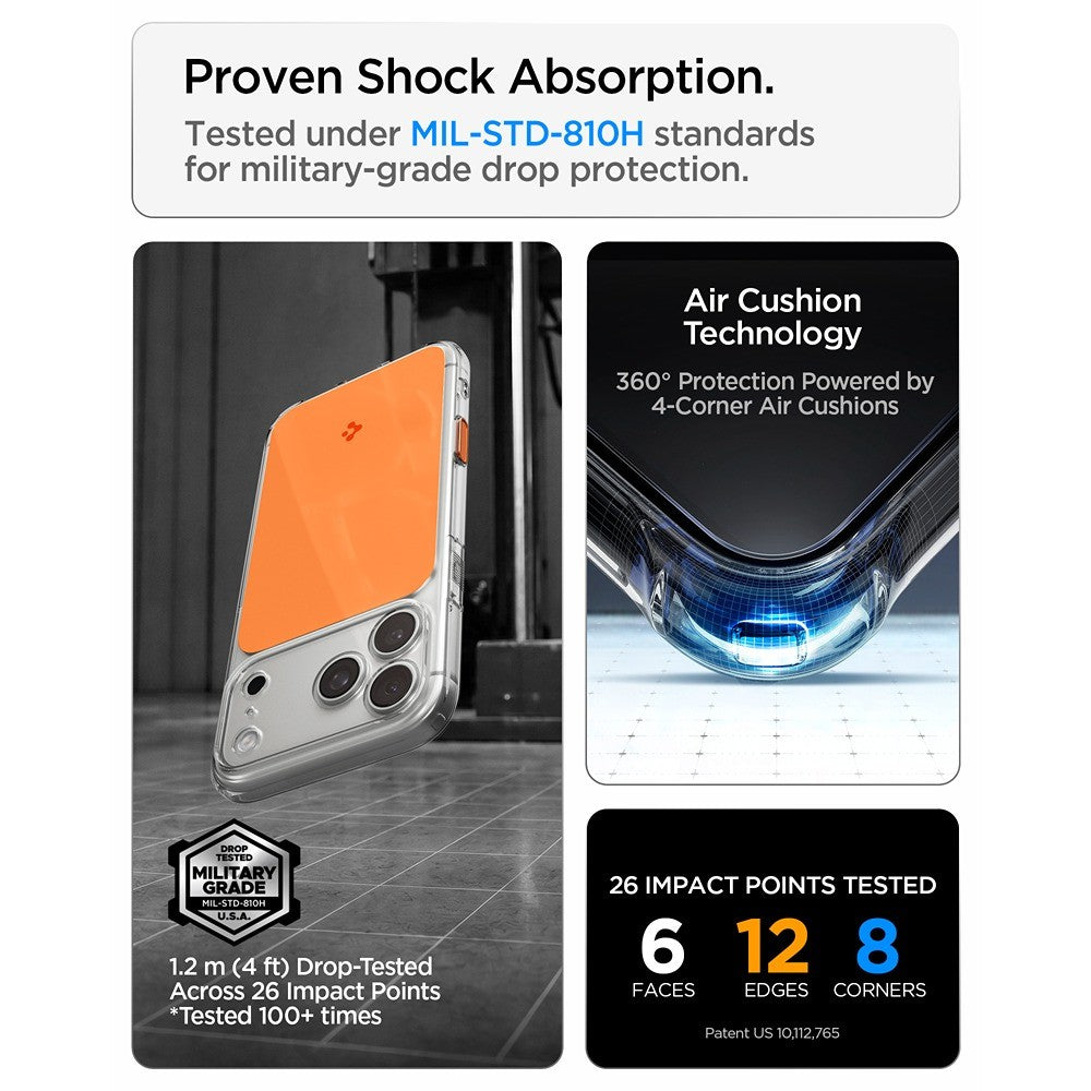 Spigen iPhone 17 Pro/iPhone 18 Pro Cover Ultra Hybrid T MagFit Glossy Orange