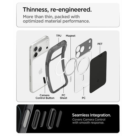Spigen iPhone 17 Pro/iPhone 18 Pro Cover Ultra Hybrid T MagFit Matte Black