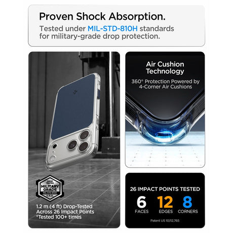 Spigen iPhone 17 Pro/iPhone 18 Pro Cover Ultra Hybrid T MagFit Matte Blue