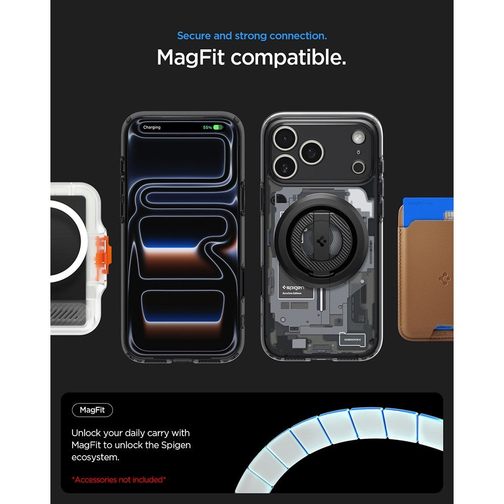 Spigen iPhone 17 Pro/iPhone 18 Pro Cover Ultra Hybrid Zero One MagFit Sort