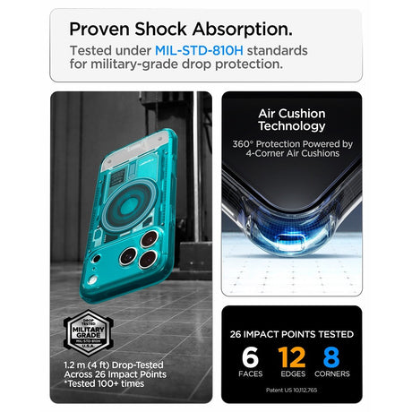 Spigen iPhone 17 Pro Max/iPhone 18 Pro Max Cover Classic C1 MagFit Bondi Blue